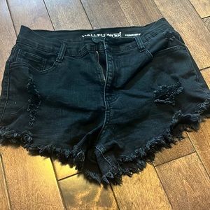 Black wallflower Jean shorts
